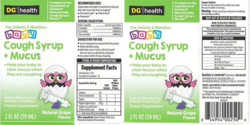 Dollar General Naturals Baby Cough Syrup Has Been Recalled
