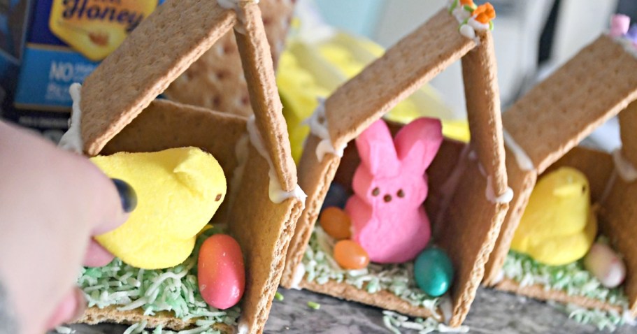 Build an Edible Easter Peep House With the Kids