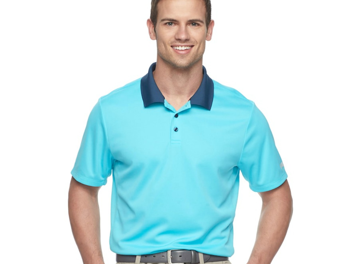 kohls mens golf shirts