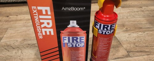 Fire Stop fire extinguisher and package