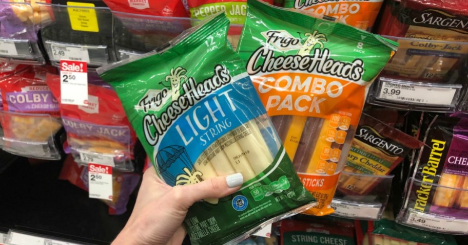 frigo cheeseheads on store shelf