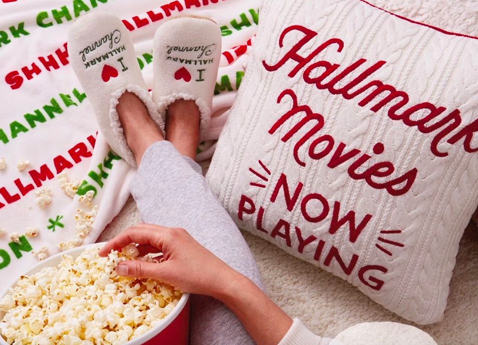 Hallmark Movies Pillow and Slippers