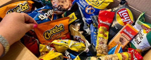 Box of snack bags