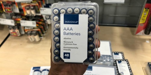 Insignia 48-Pack AA or AAA Batteries Only $8 Shipped at Best Buy (Regularly $18)