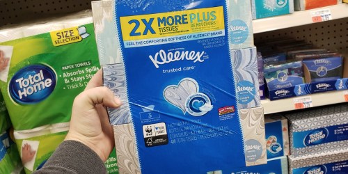 Kleenex Tissue 3-Packs Only 75¢ After Rewards at CVS
