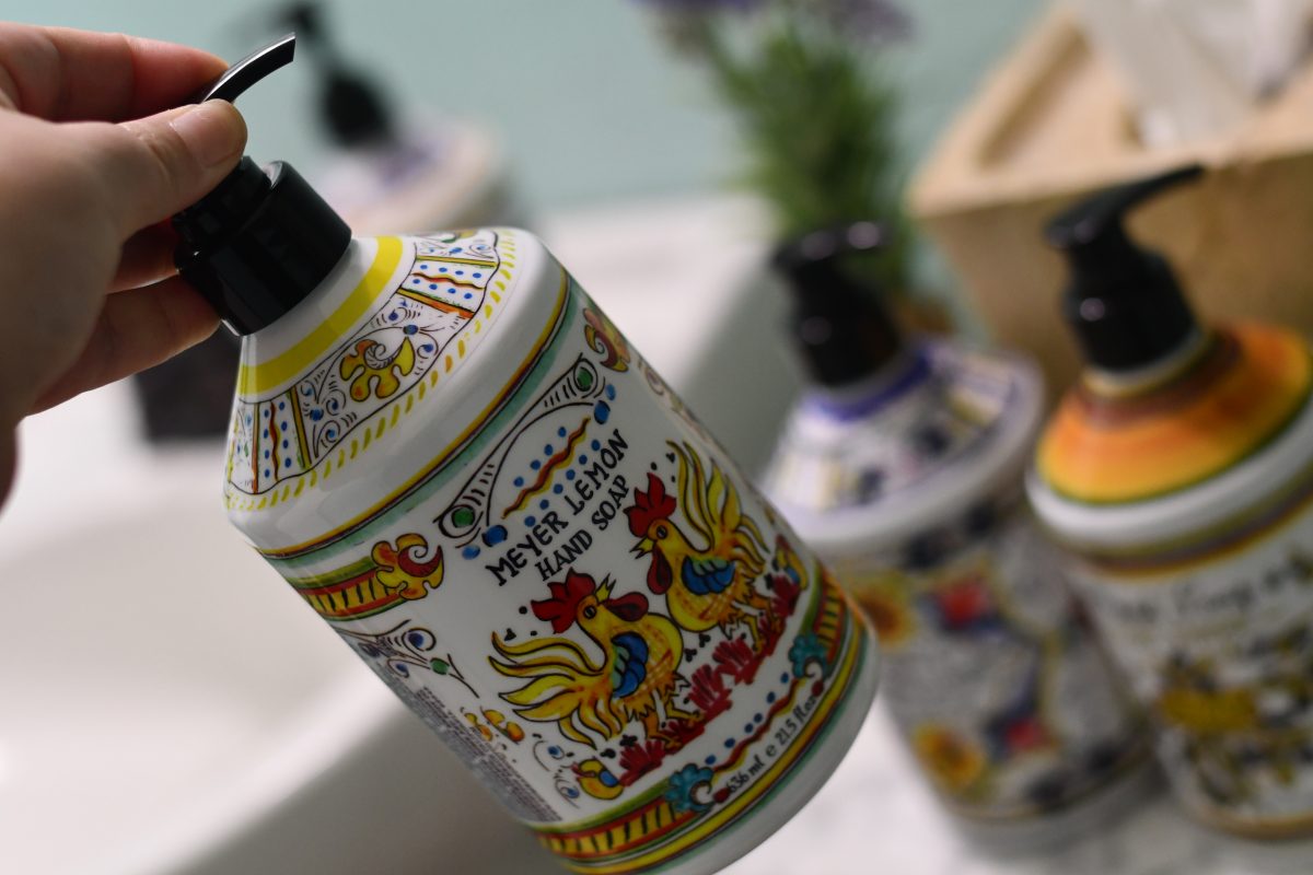 Italian Deruta Hand Soap Bottles 4Pack Just 9.99 at Costco (Only 2.