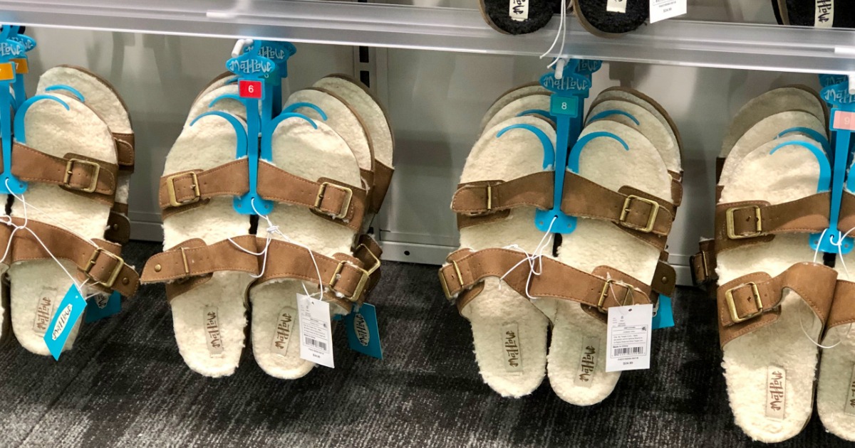 sherpa lined sandals