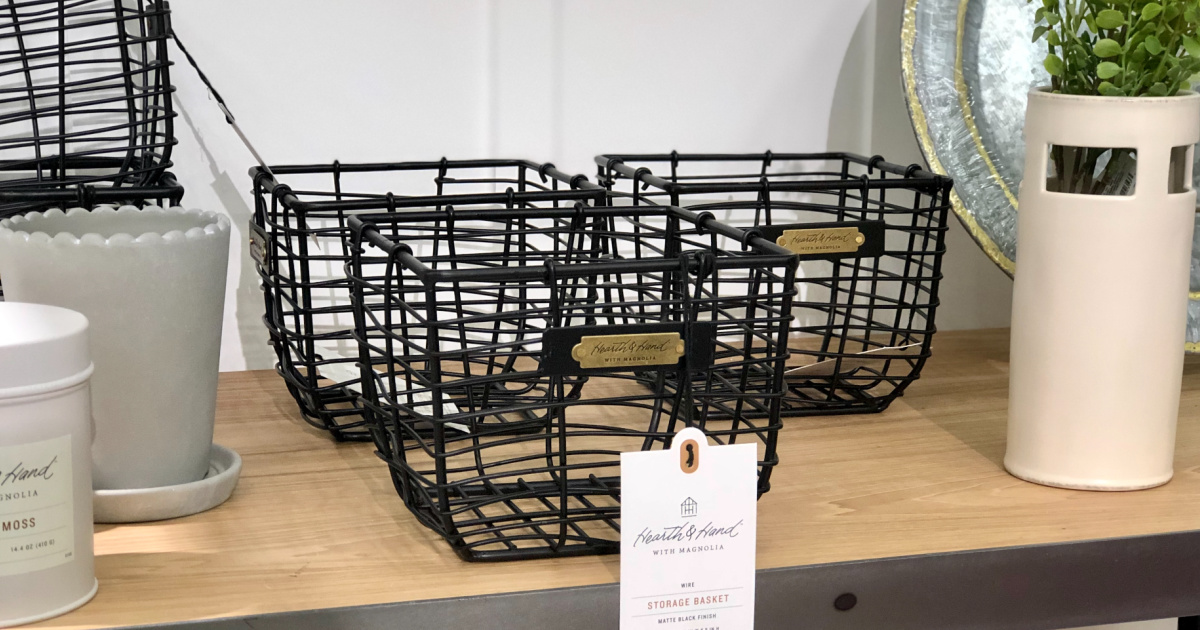 10 Storage Baskets From Target Your Home Needs Hip2Save   Magnolia Wire Baskets At Target 