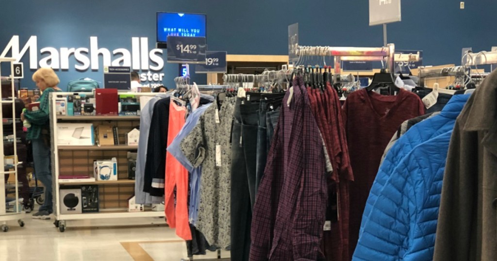 Marshall's clothing department