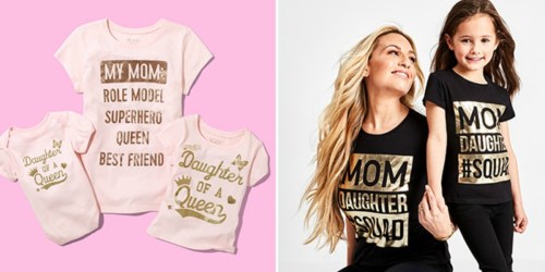 Matching Mom & Kids Tees Under $12 Shipped for BOTH at The Children’s Place & More
