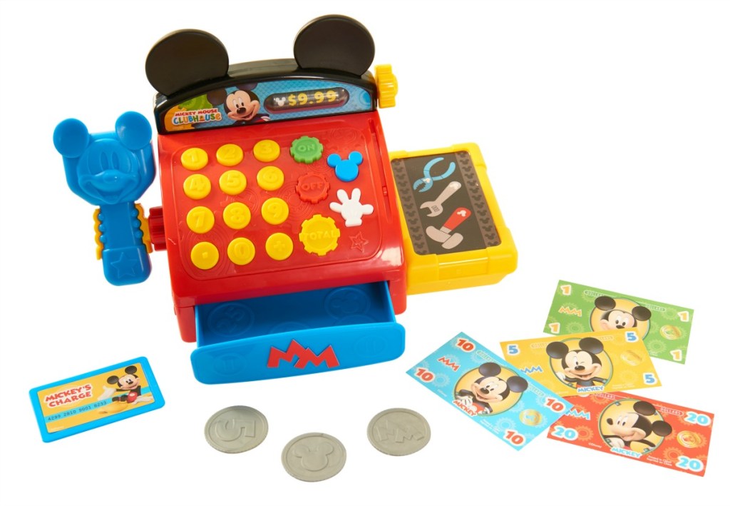 mickey cash register and accessories