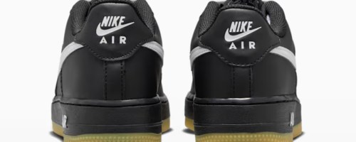 black Nike Air Force 1 Shoes