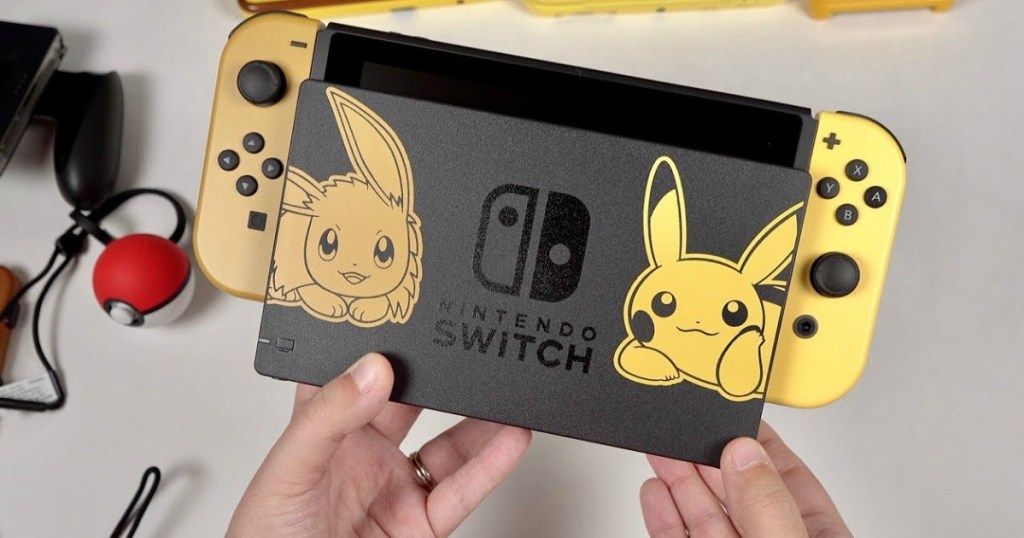 Special Edition Nintendo Switch Pikachu Eevee Edition Only