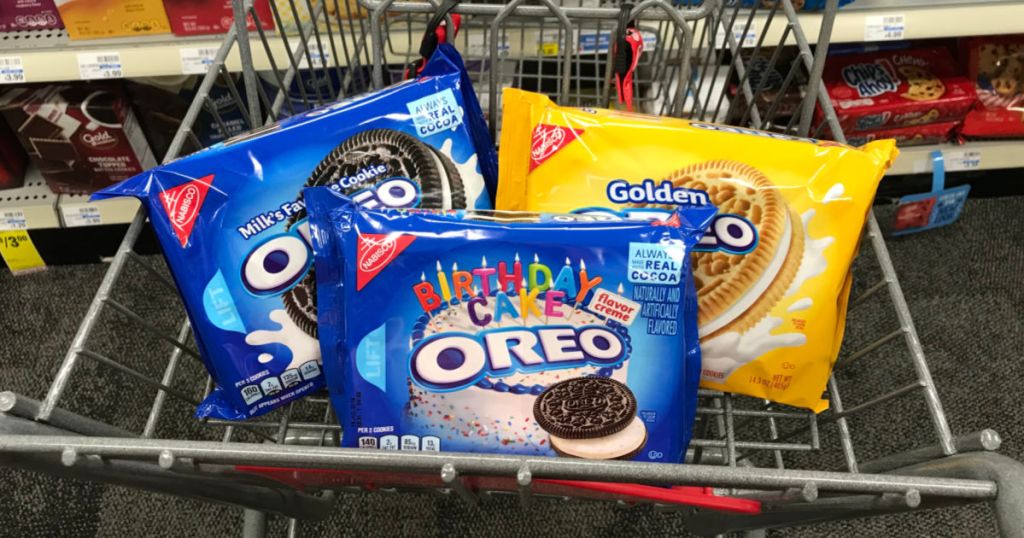 Oreo cookies in cart
