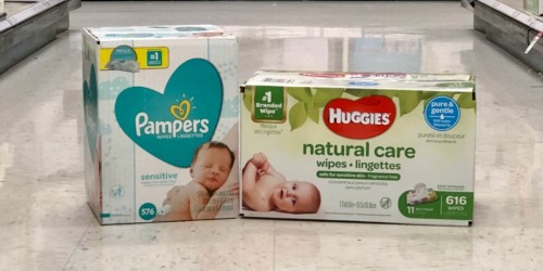 Pampers & Huggies Baby Wipes HUGE Packs as Low as $11.49 Each After Target Gift Card