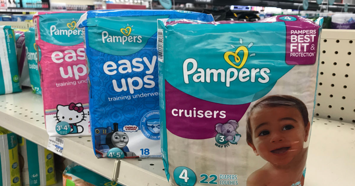 Pampers Diapers or EasyUps Only 2.49 After Cash Back at CVS