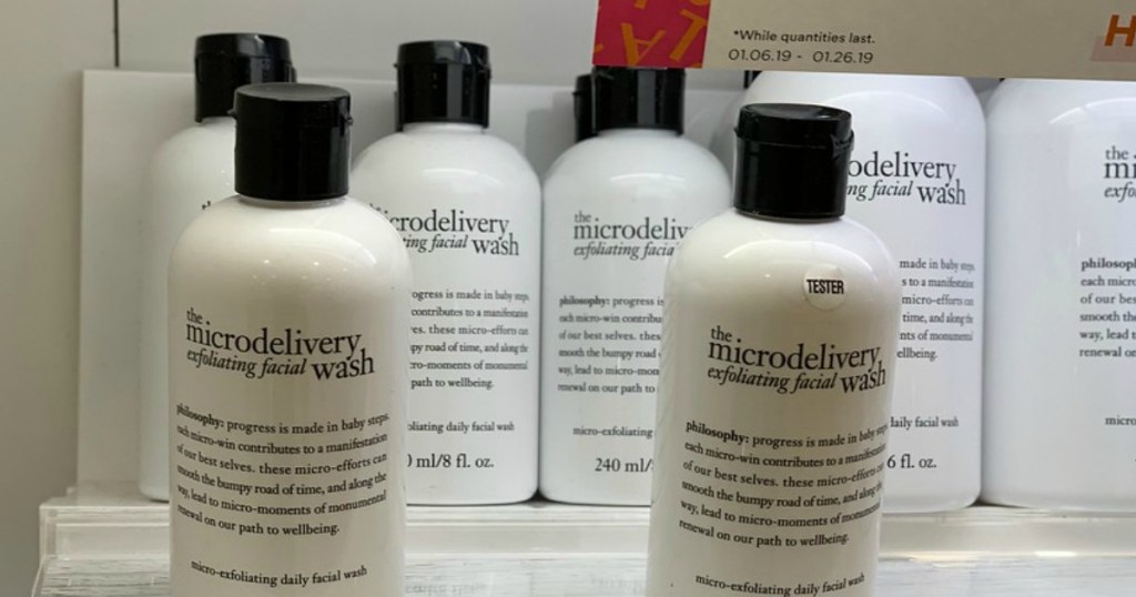 Philosophy Microdelivery Face Wash on shelf