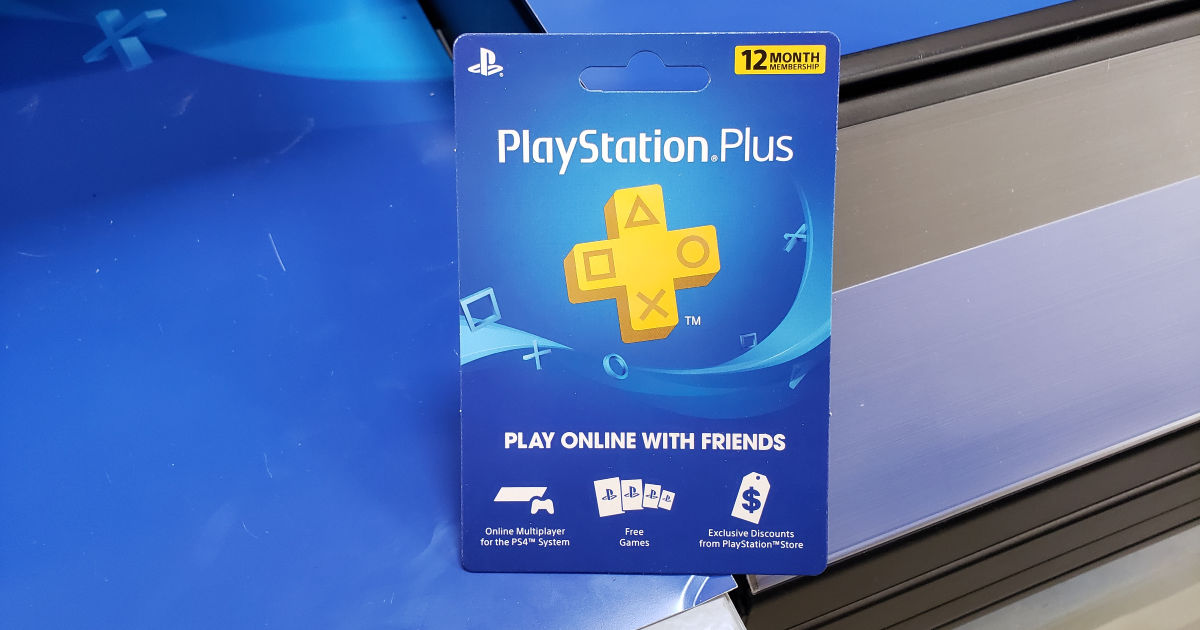 PlayStation Plus 12-month membership card
