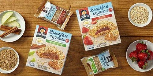 Amazon: Quaker Baked Squares 20-Count Just $9.44 Shipped (Only 47¢ Per Bar)