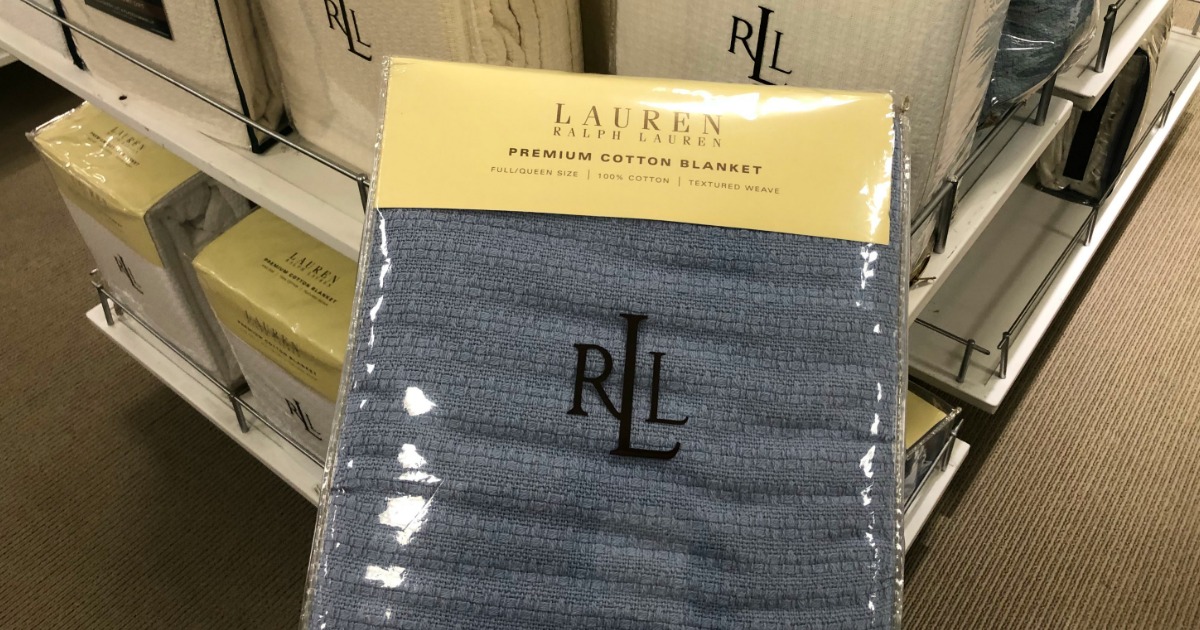 Ralph Lauren 100% Cotton Blankets as Low as $ at  (Regularly  $90+)
