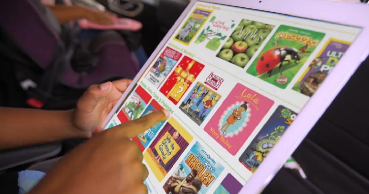 child using Reading IQ on iPad