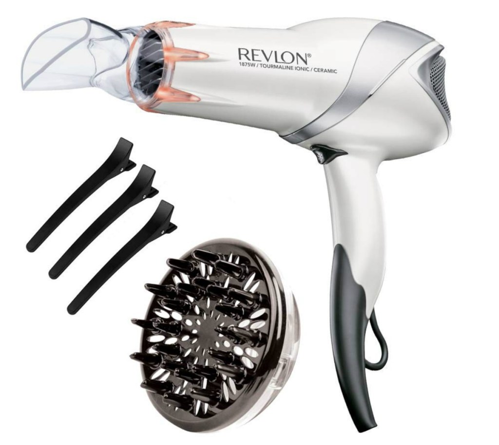 Revlon 1875W Infrared Hair Dryer with Hair Clips 2