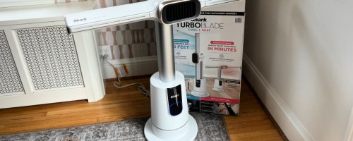 Shark Turbo Fan on display in dining room