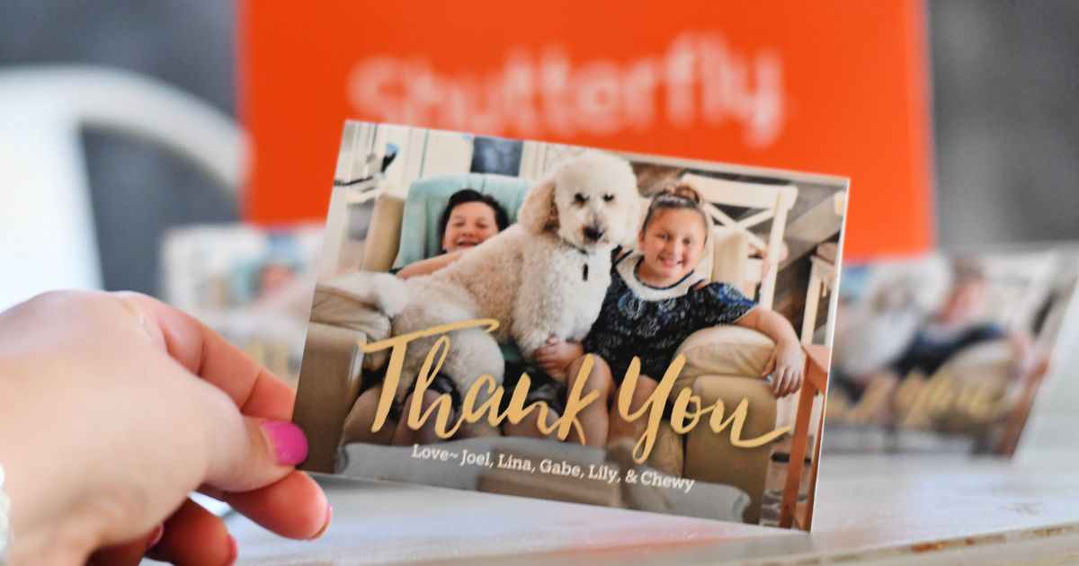 12 Shutterfly Thank You Cards Only 1.99 Shipped & More