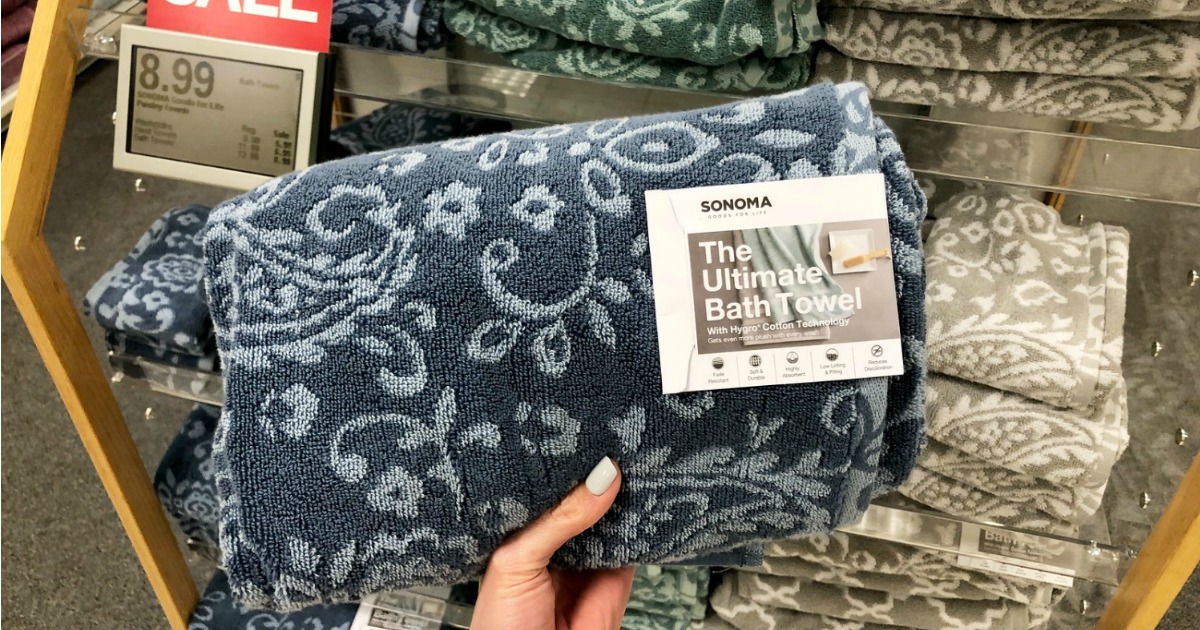 Sonoma Quick Dry Ribbed Bath Towels as Low as $5.39 at Kohl's ...