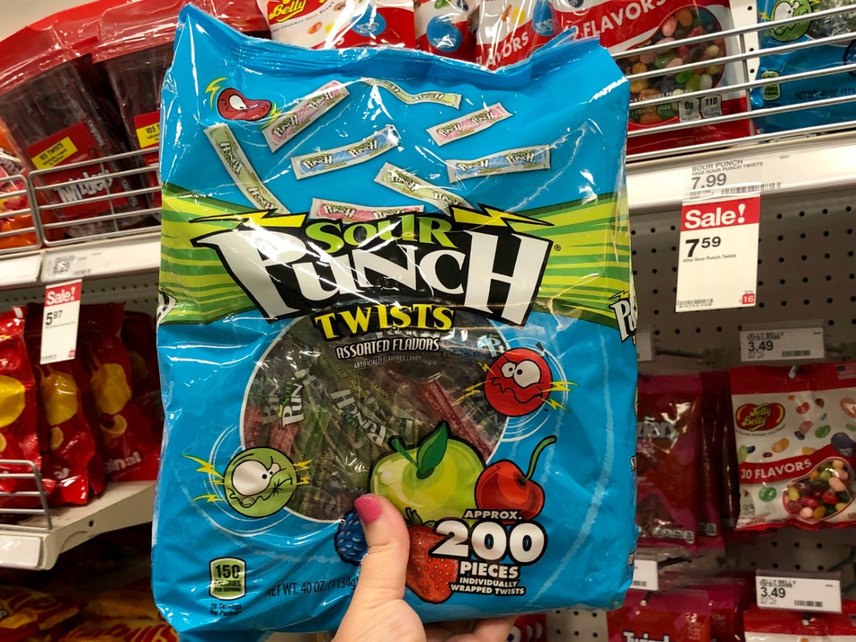 Sour Punch Twists 200-Count Bag Only $4 After Cash Back At Target ...