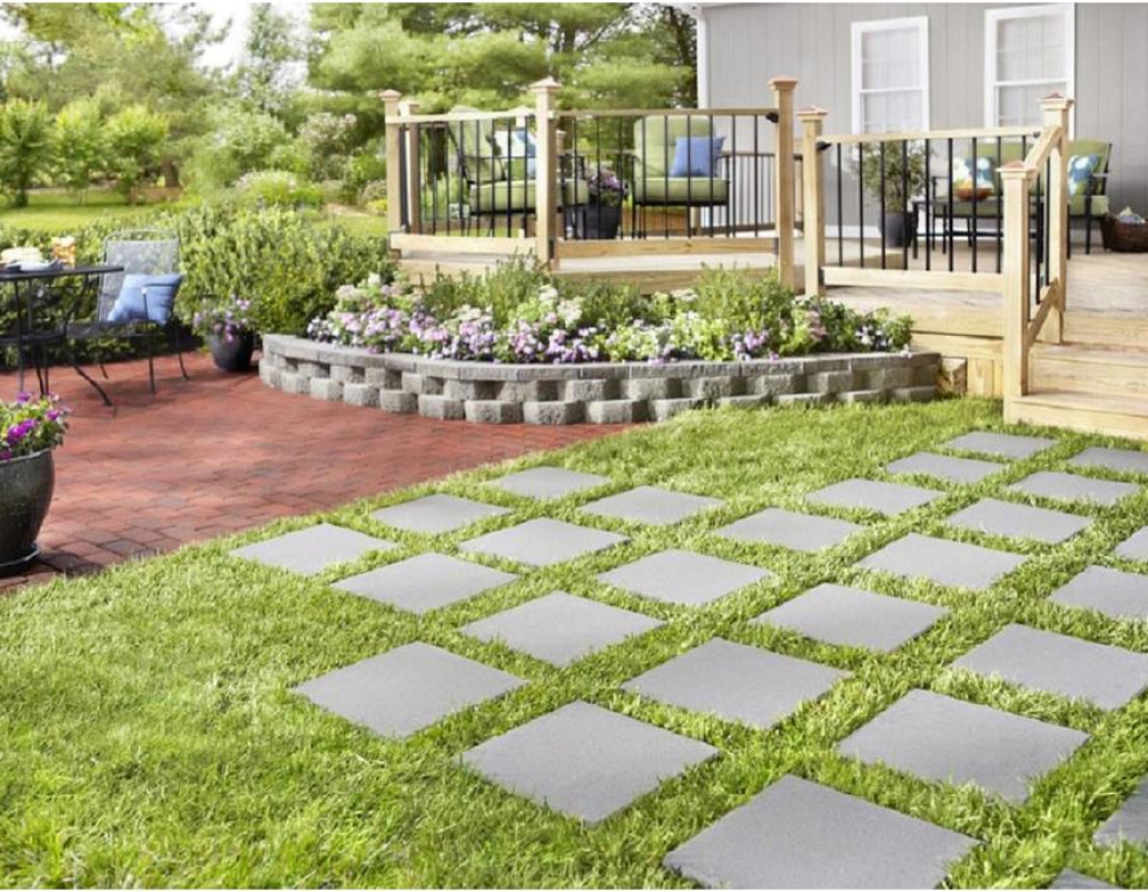 Square Concrete Paver Stones Only 1 at Lowe's