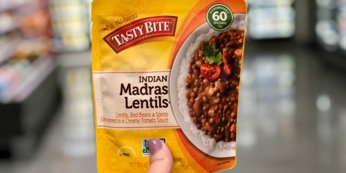 SIX Tasty Bite Indian Entree Madras Lentil Packages Only $6 Shipped on Amazon