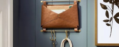 Threshold wall mail organizer