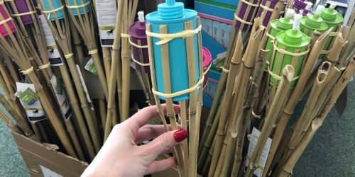 Colorful Bamboo Tiki Torches Just $1 at Dollar Tree