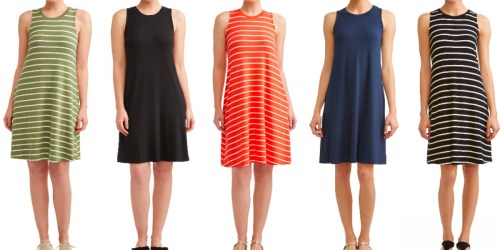 Time and Tru Women’s Sleeveless Knit Dresses Only $9.96 at Walmart.com