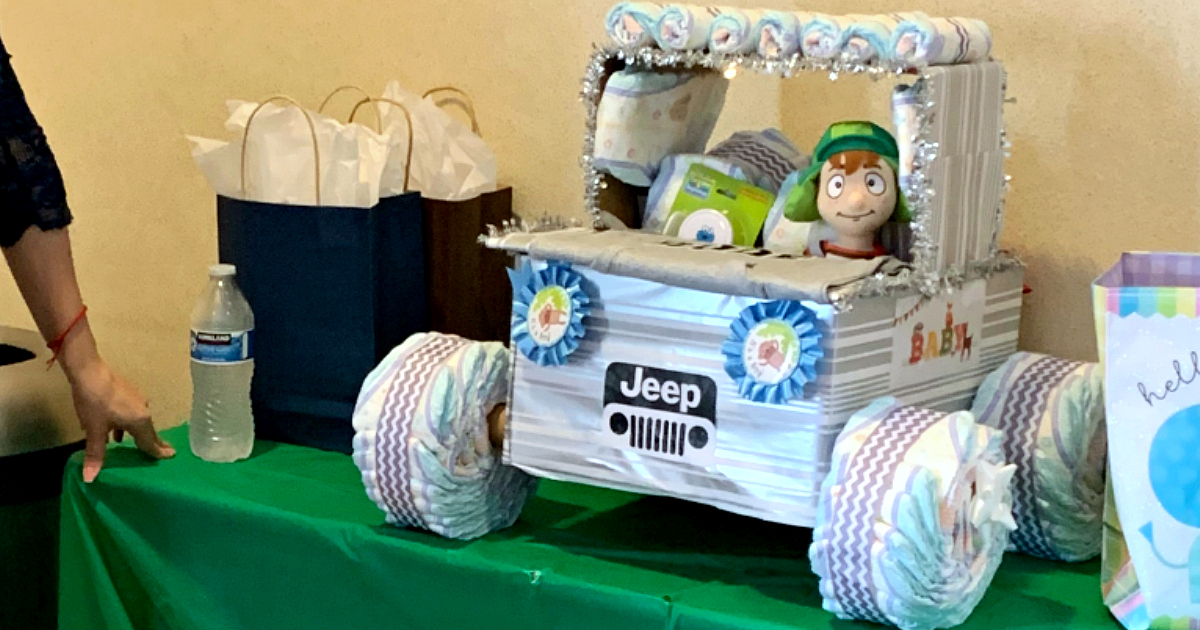 jeep diaper cake
