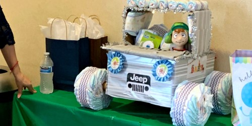 Heading to a Baby Shower? Create an Adorable Diaper Jeep on the Cheap