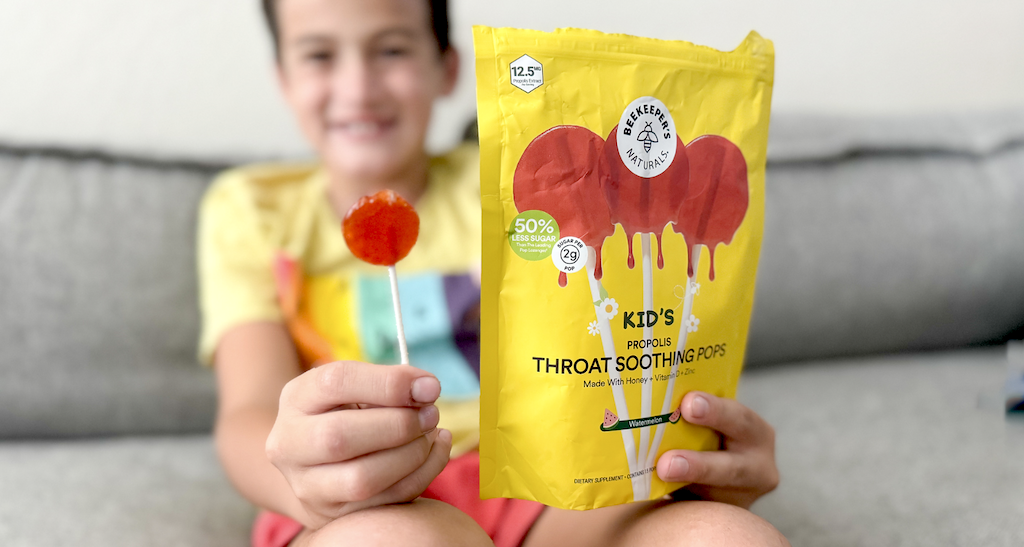 Beekeeper’s Naturals Kids Lollipops Only $6 Shipped on Amazon | Soothes Throats & Boosts Immunity