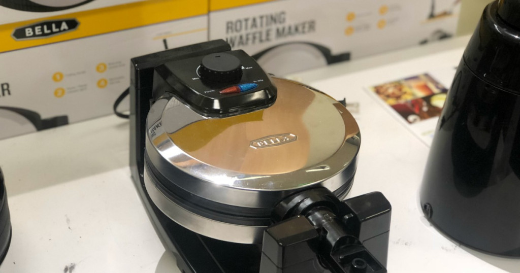 bella waffle maker on display in store