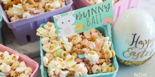 Bunny Bait Easter Popcorn Snack + Free Printable