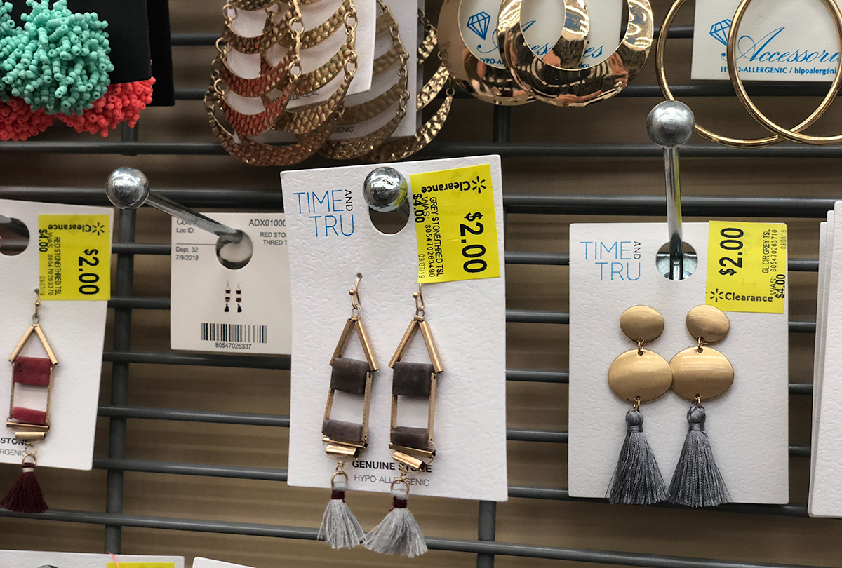 walmart wednesday — time and tru earrings on clearance at walmart