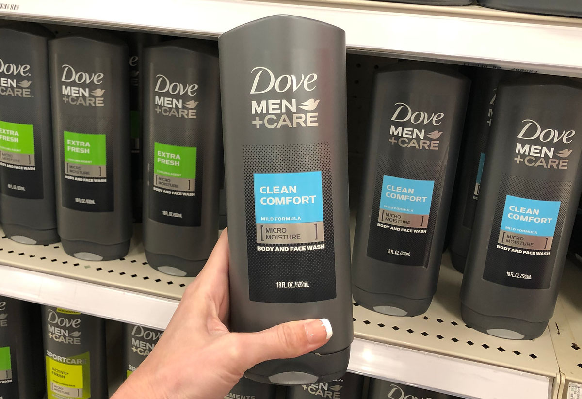 dove men care body and face wash