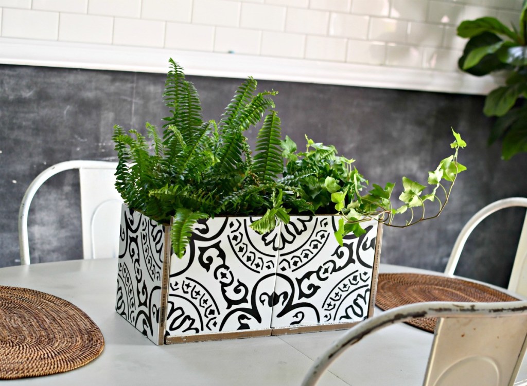 diy decorative tile planter