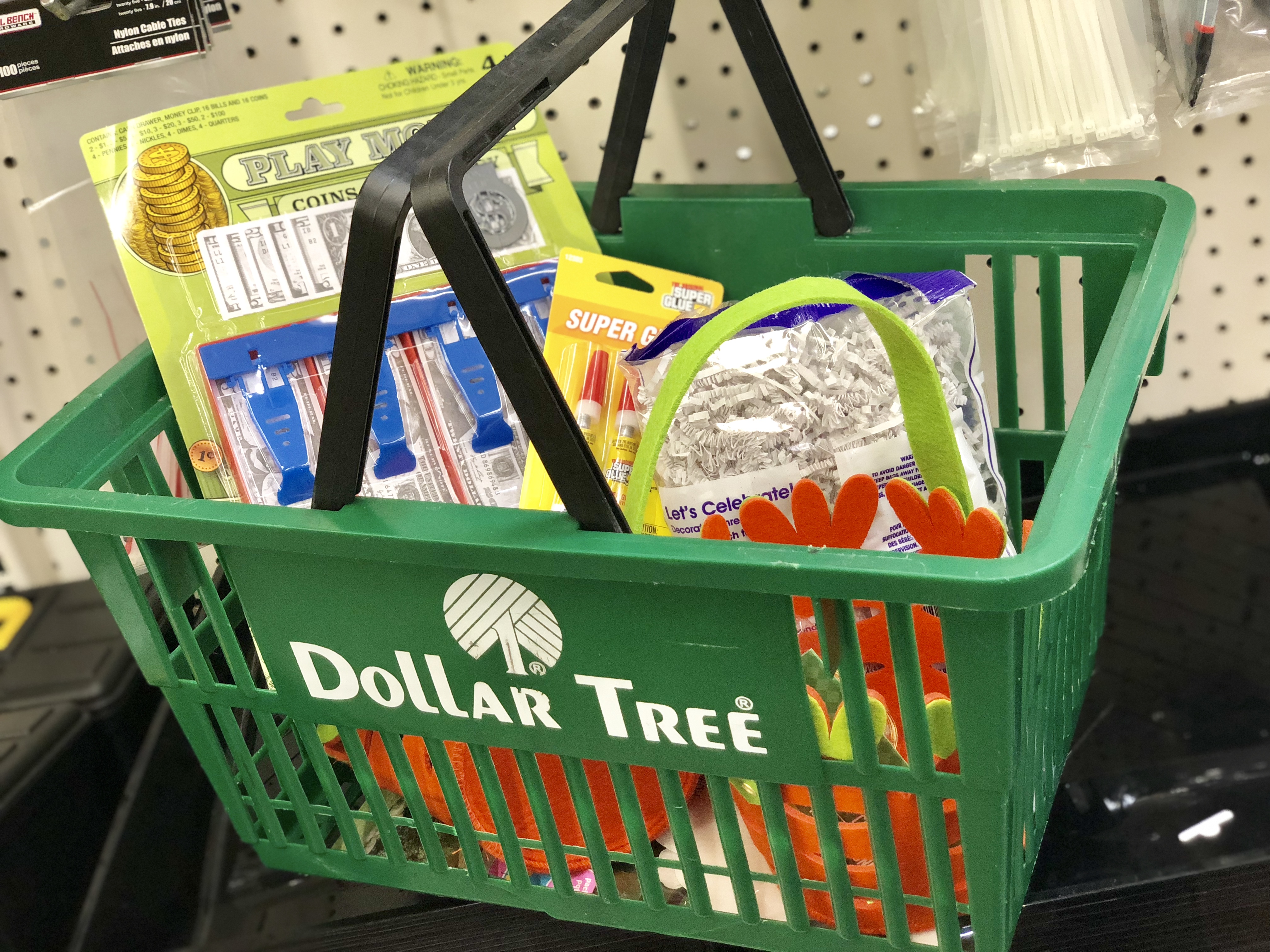 Gag Easter Egg Hunt Ideas To Make Your Family Laugh - basket on a conveyor belt with items inside