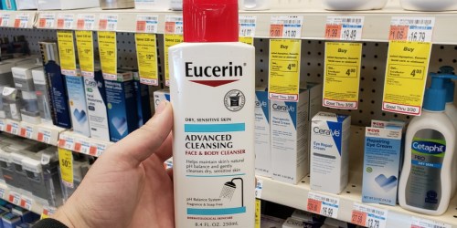 Eucerin Advanced Cleansing Face & Body Cleanser Only 99¢ After CVS Rewards