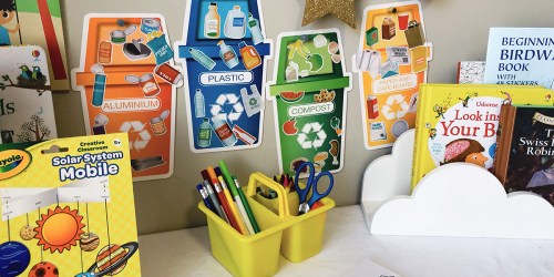 Set Up A Learning Station Using Dollar Tree Supplies (Great for Homeschoolers)