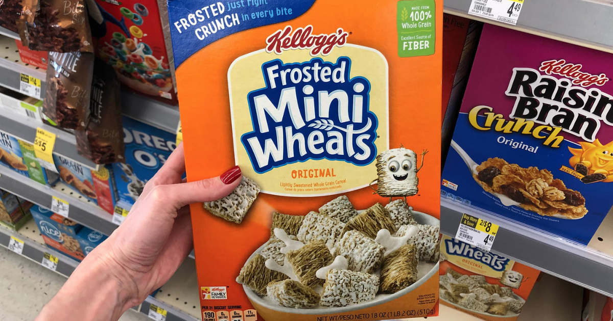 Kellogg's Frosted Mini-Wheats Breakfast Cereal, Original, 24oz Box, 1 Box