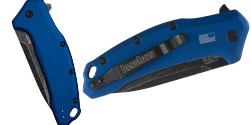 Amazon: Kershaw Aluminum BlackWash Pocket Knife Only $32 Shipped