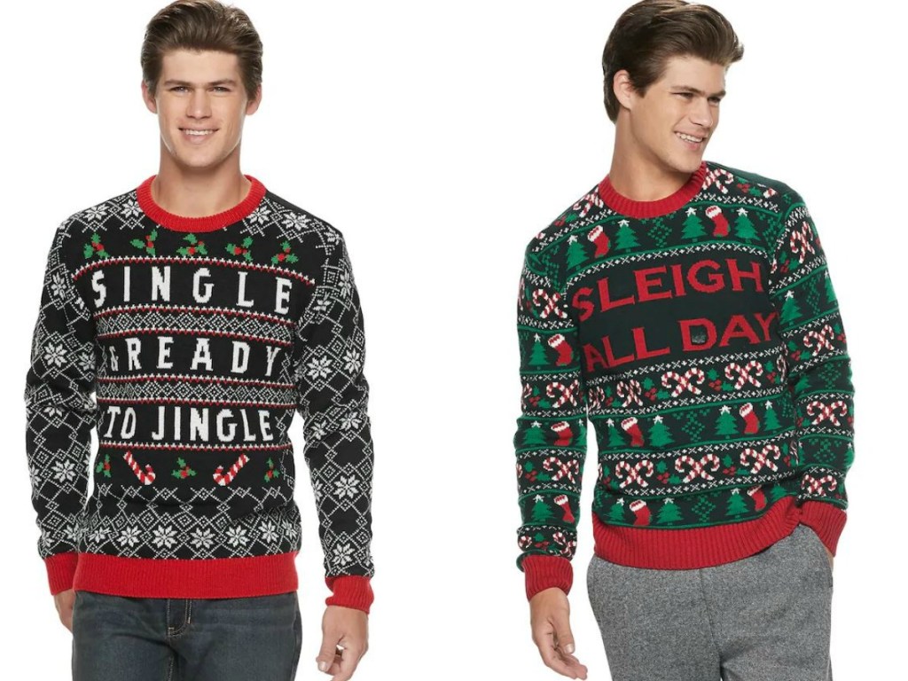 90 Off Men's Christmas Sweaters + Free Shipping for Kohl