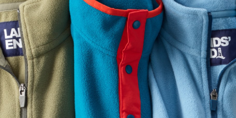 Up to 75% Off Lands’ End + Rare Free Shipping Promo Code = Kids Fleece Just $9.99 Shipped